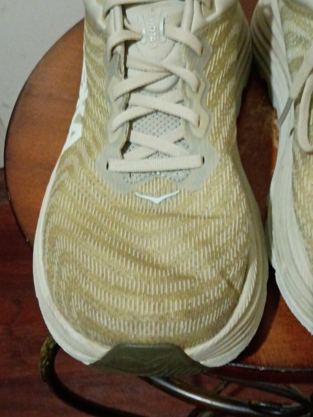 Hoka One Gaviota 5 Athletic Running Shoe Barley Oat Milk Green Men's Size 11 D - Picture 7 of 14